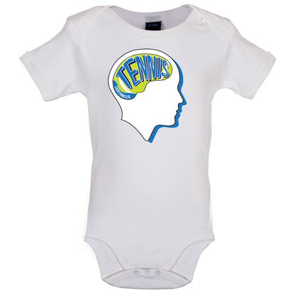 Tennis Is What I Think Baby T Shirt