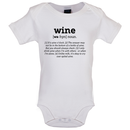 Definition Wine Baby T Shirt