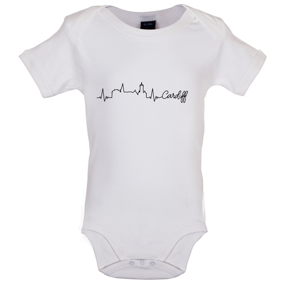 Cardiff Heartbeat Baby T Shirt