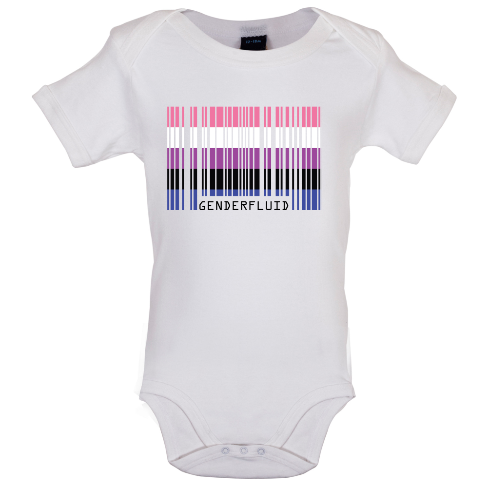 LGBT Barcode Flags - Gender Fluid Baby T Shirt