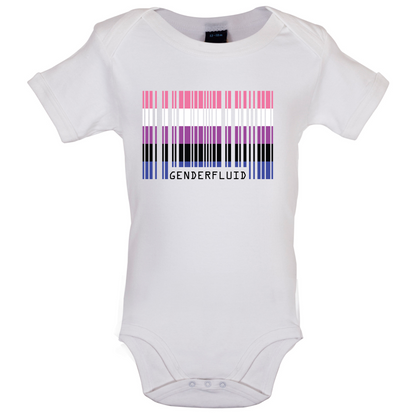 LGBT Barcode Flags - Gender Fluid Baby T Shirt