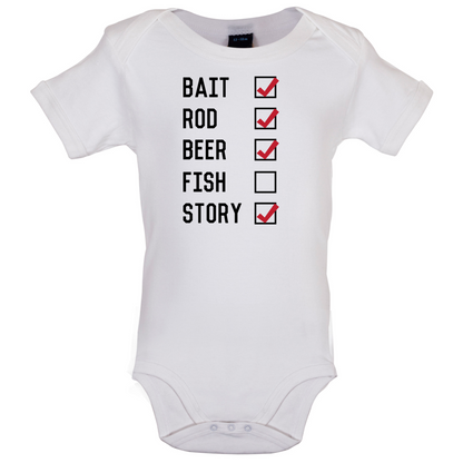 Fishing Checklist Baby T Shirt