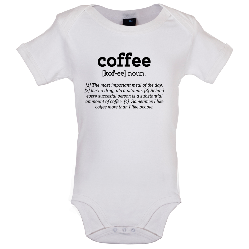 Definition Coffee Baby T Shirt