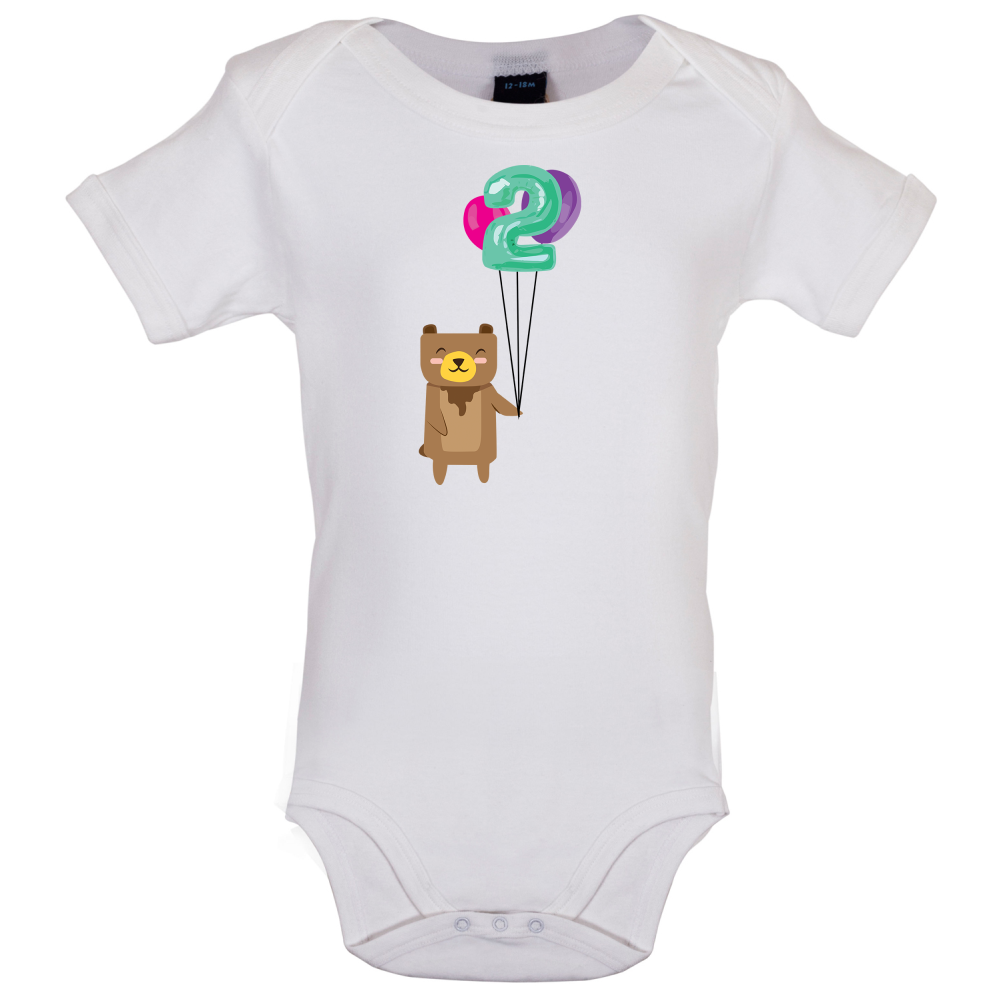 2nd Birthday Bear Baby T Shirt