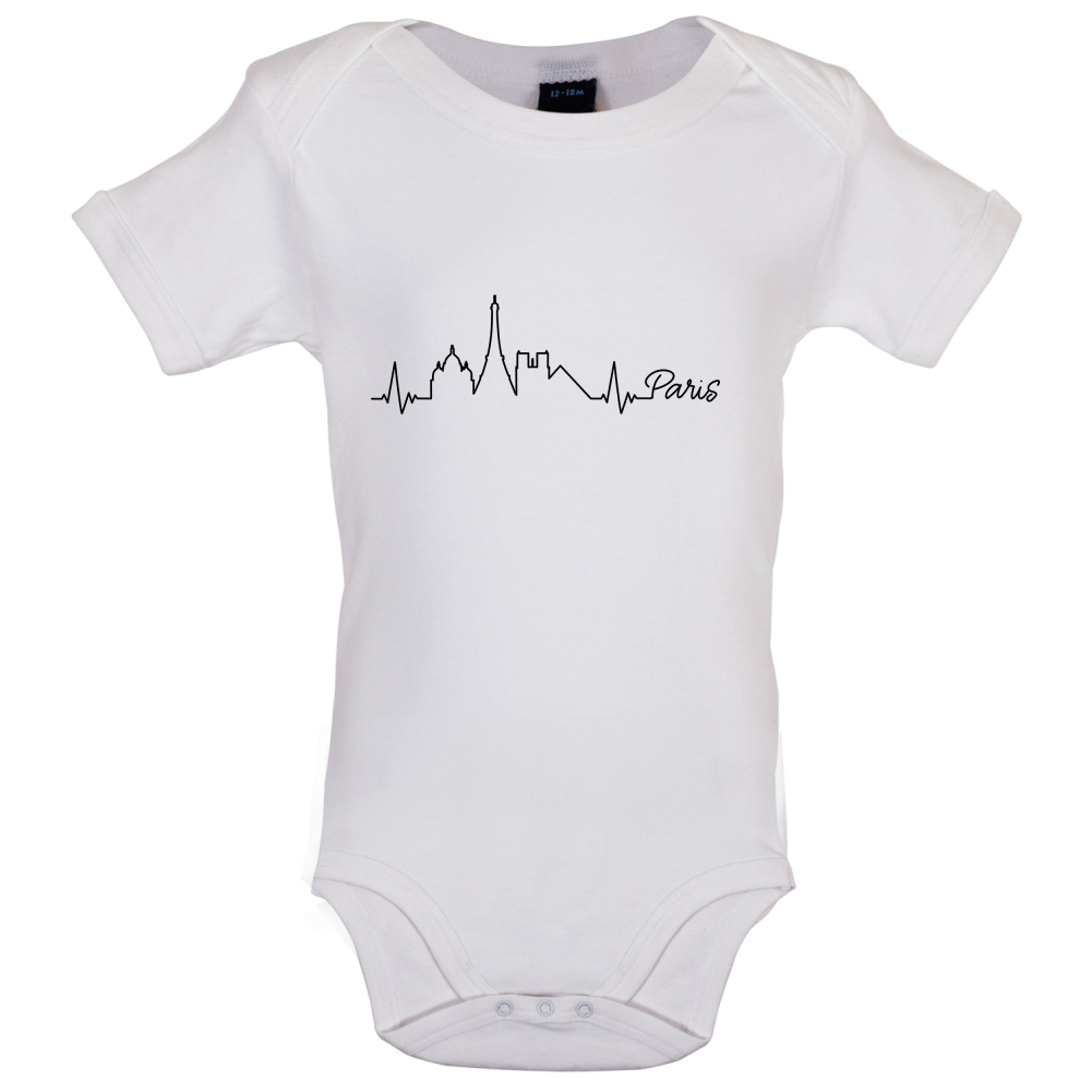 Paris Heartbeat Baby T Shirt