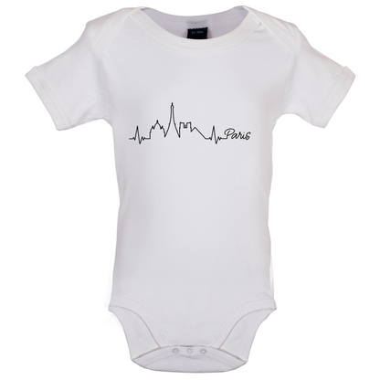 Paris Heartbeat Baby T Shirt