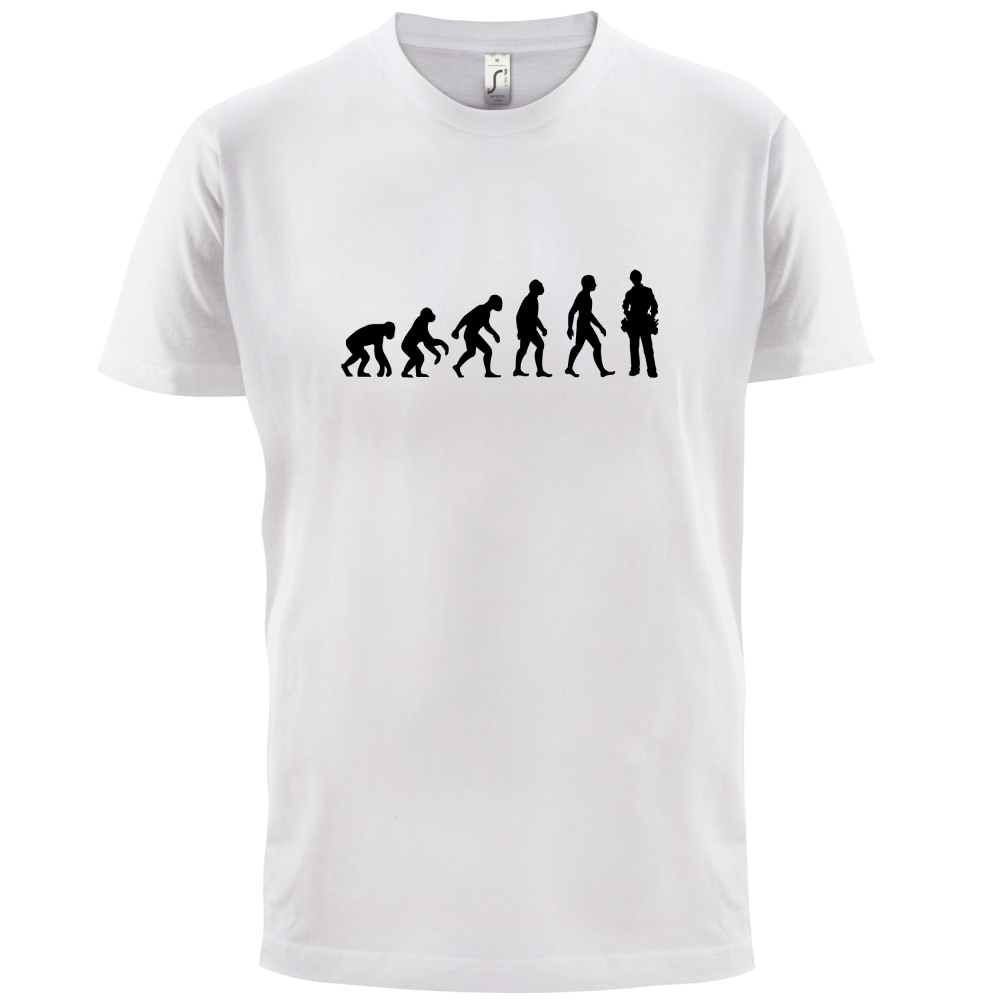 Evolution Of Man Electrician T Shirt