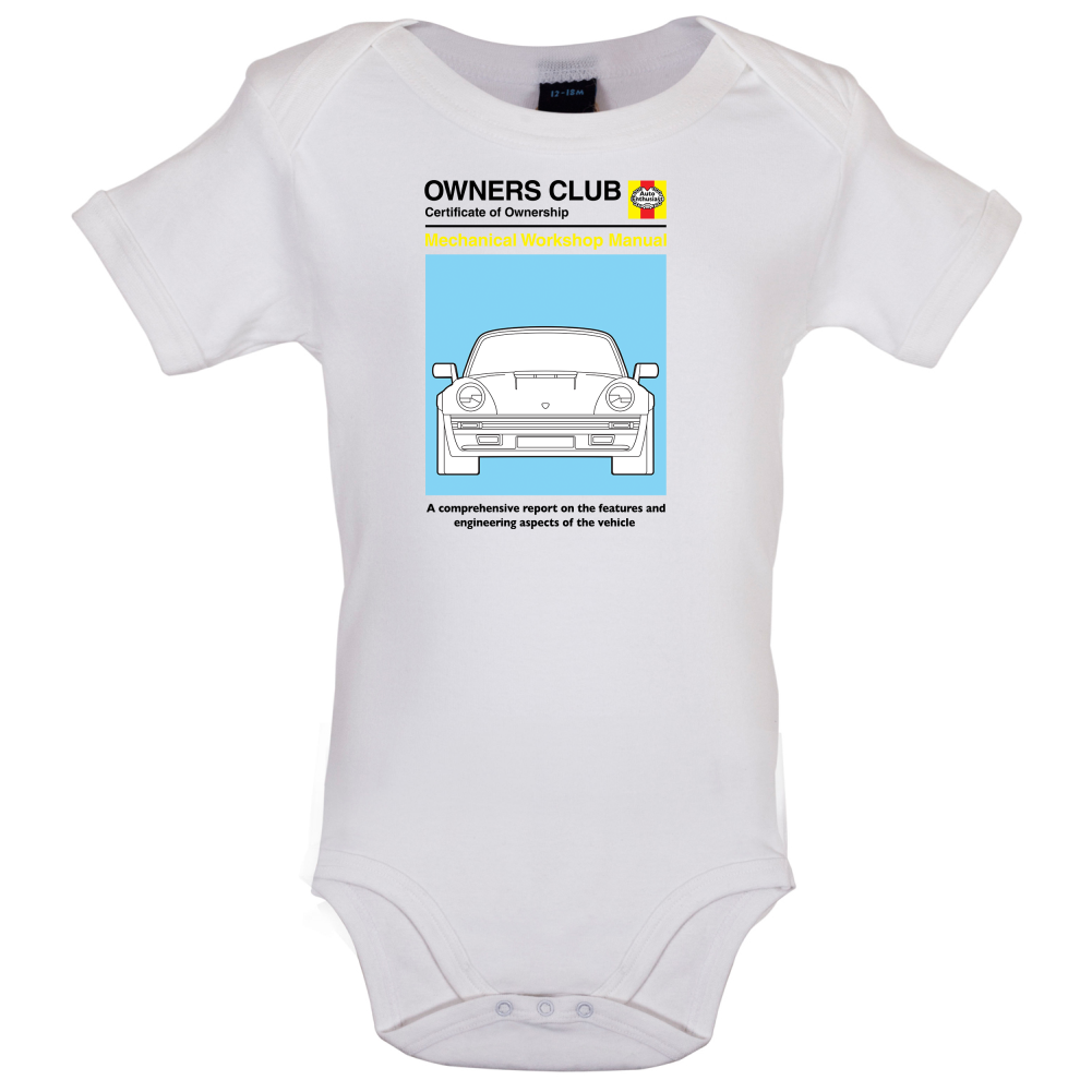 Car Owners Manual 964 Turbo Baby T Shirt