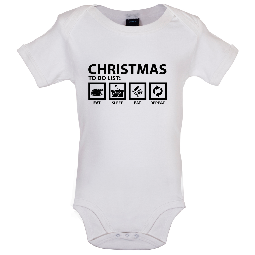 Christmas To Do List Baby T Shirt