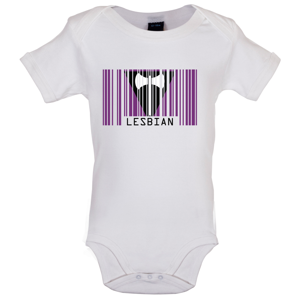 LGBT Barcode Flags - Lesbian Baby T Shirt