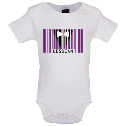 LGBT Barcode Flags - Lesbian Baby T Shirt