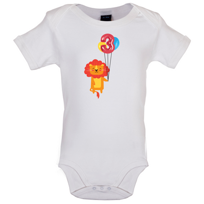 3rd Birthday Lion Baby T Shirt