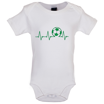 Football Heartbeat Baby T Shirt