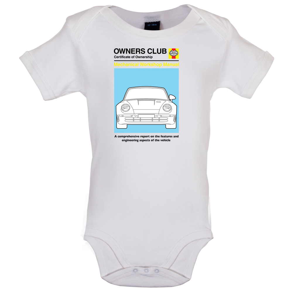 Car Owners Manual 959 Turbo Baby T Shirt