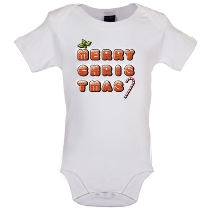 Merry Christmas Biscuits Baby T Shirt