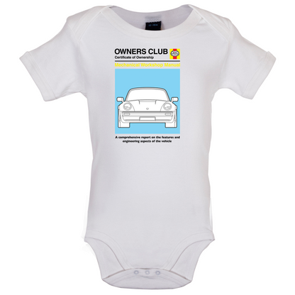 Car Owners Manual 930 Turbo Baby T Shirt