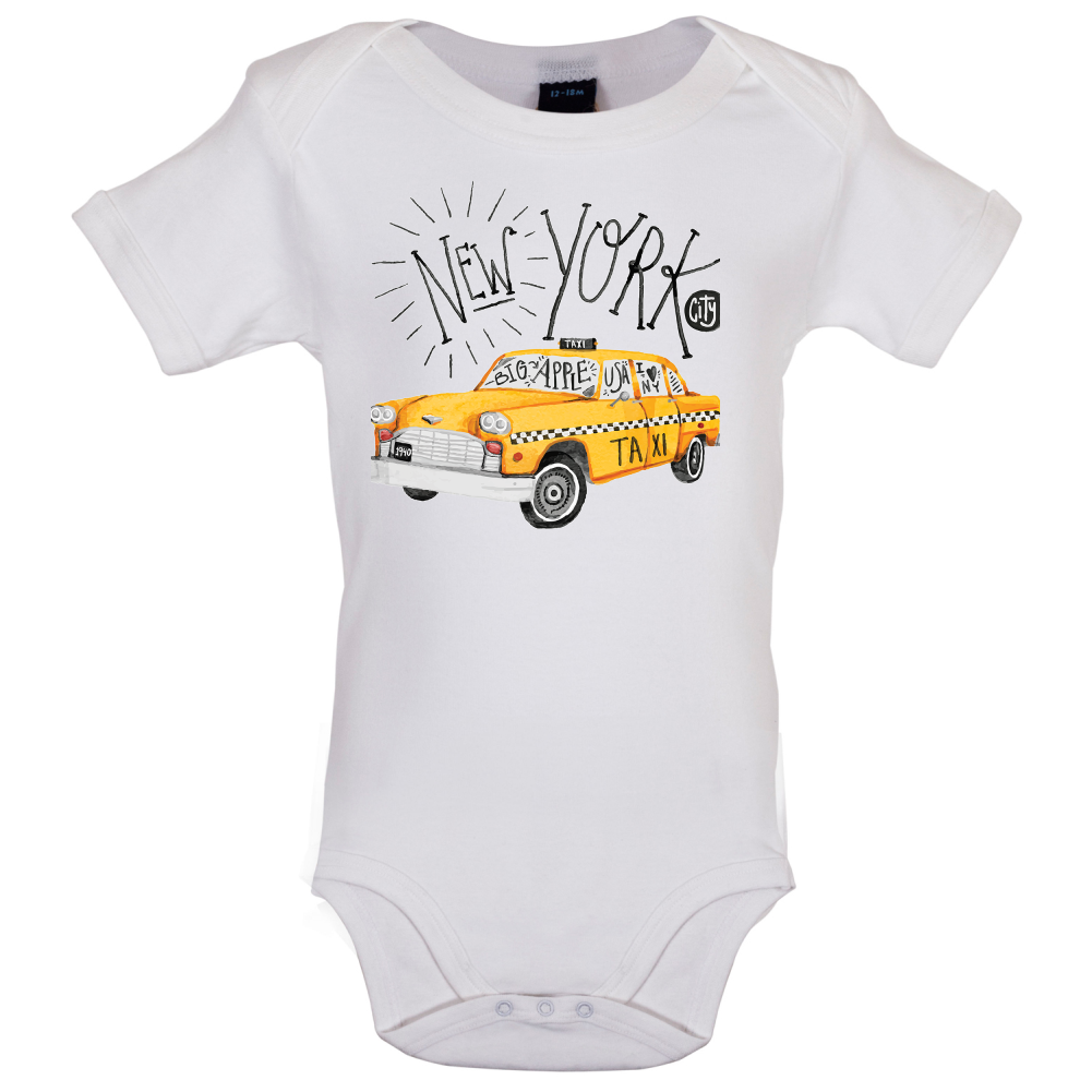 Yellow Taxi NYC Baby T Shirt