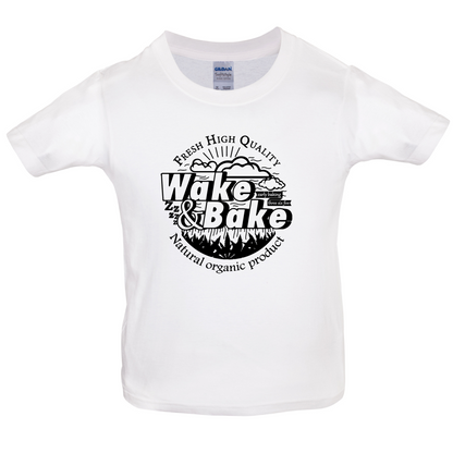 Wake And Bake Kids T Shirt