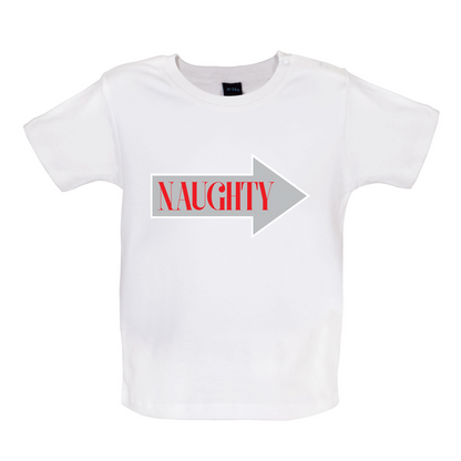 Naughty Arrow Baby T Shirt