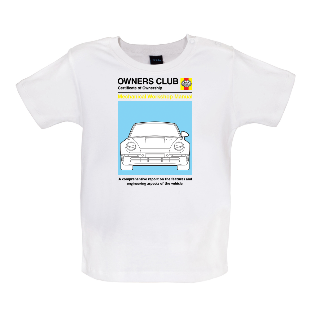 Car Owners Manual 959 Turbo Baby T Shirt