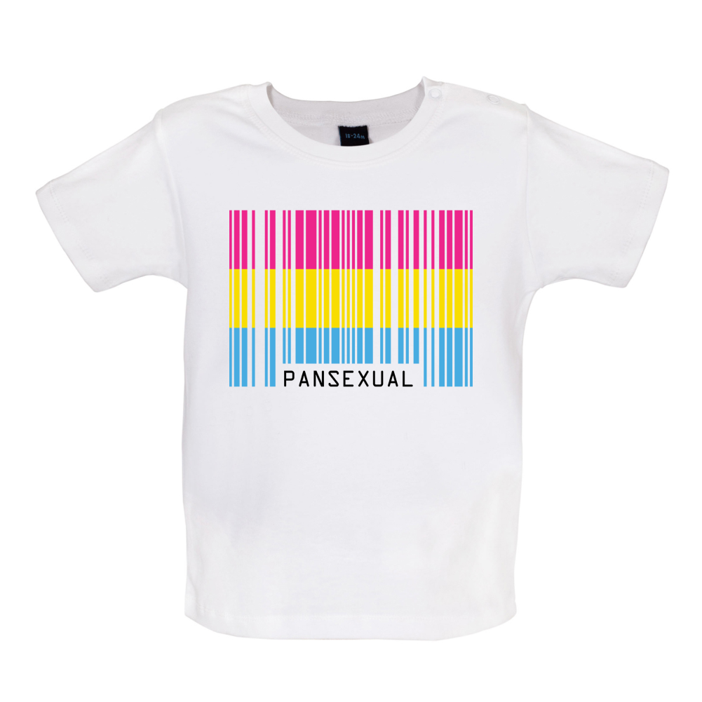 LGBT Barcode Flags - Pan Sexual Baby T Shirt