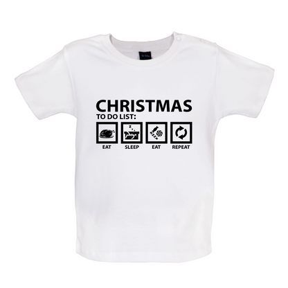 Christmas To Do List Baby T Shirt