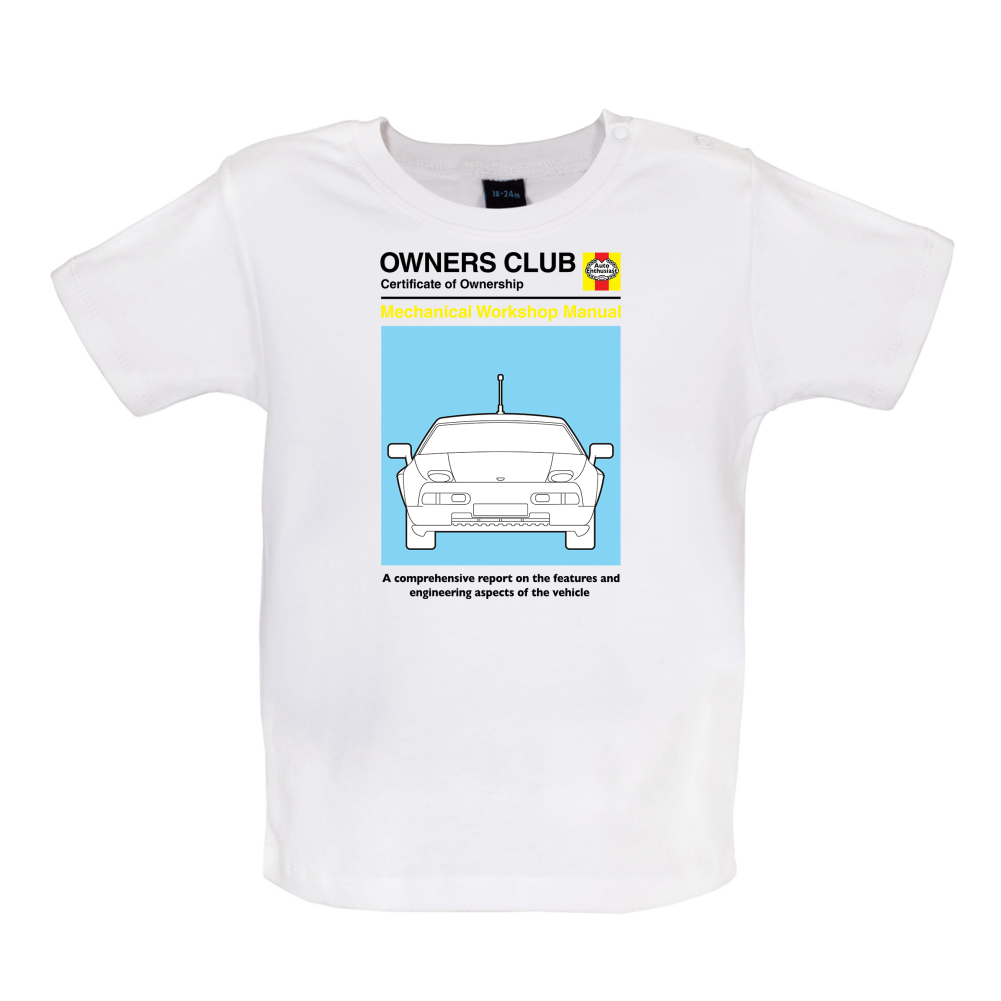 Car Owners Manual 928 Turbo Baby T Shirt