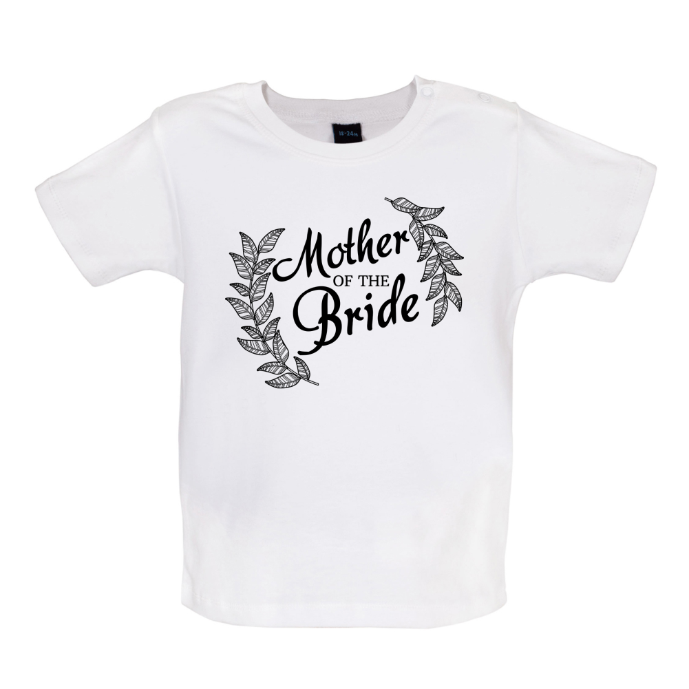 Mother Of The Bride Floral Baby T Shirt