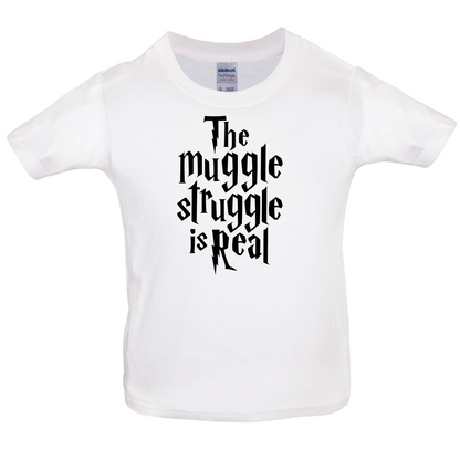 The Muggle Struggle Kids T Shirt