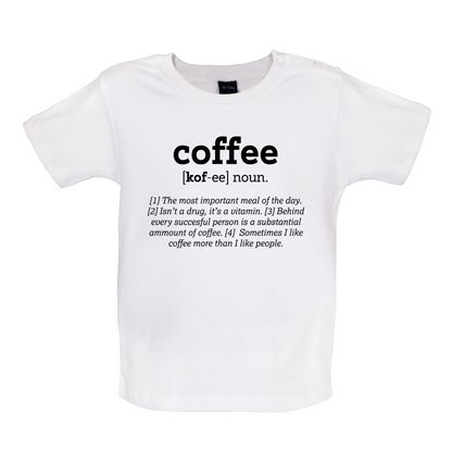 Definition Coffee Baby T Shirt