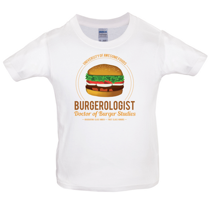 Burgerologist Kids T Shirt