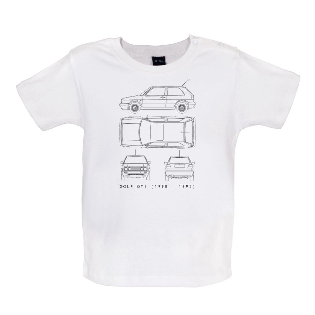 4 View Golf GTI MK2 Baby T Shirt