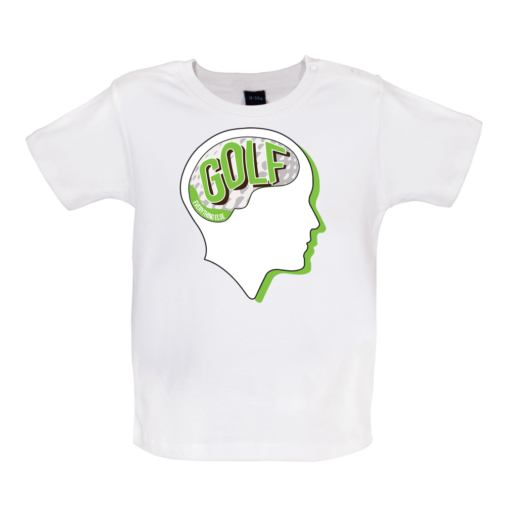 Golf Is All I Think Baby T Shirt