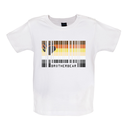 LGBT Barcode Flags - Brother Bear Baby T Shirt