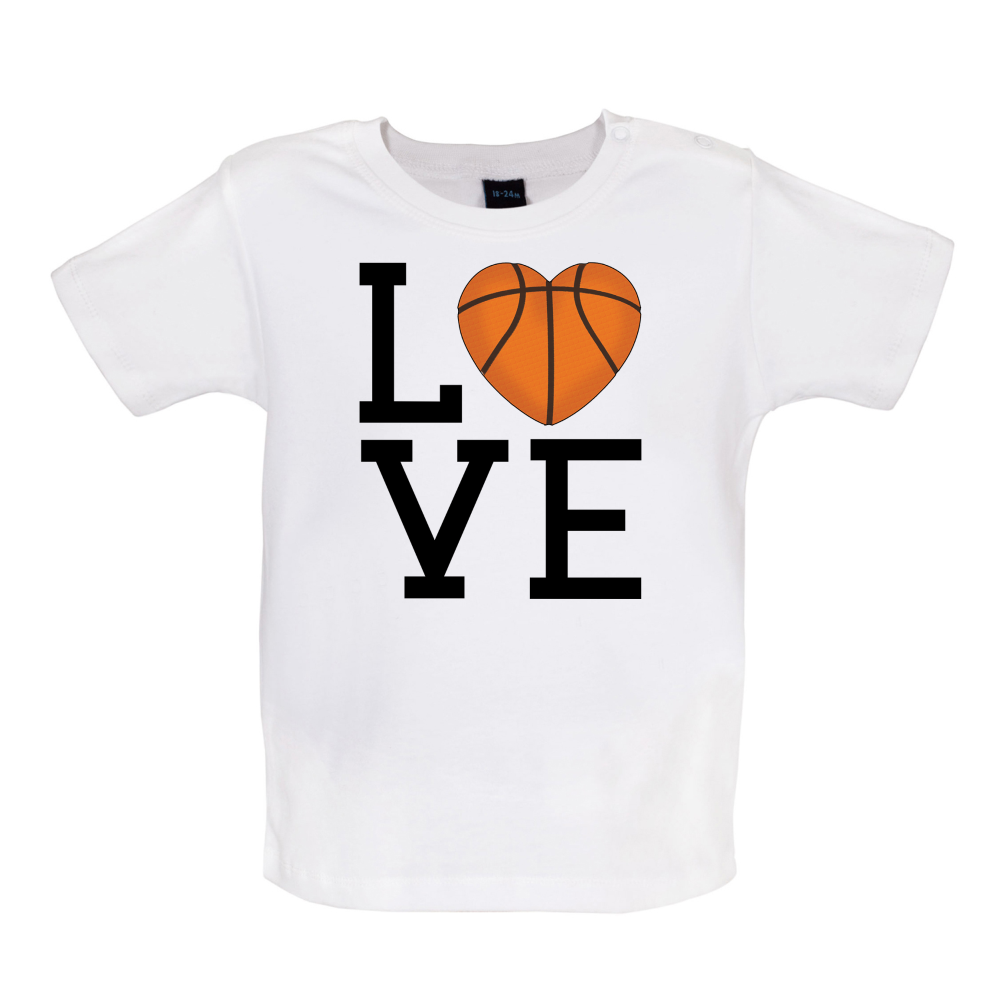 I Love Basketball  Baby T Shirt