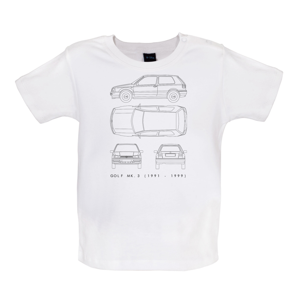 4 View Golf MK3  Baby T Shirt