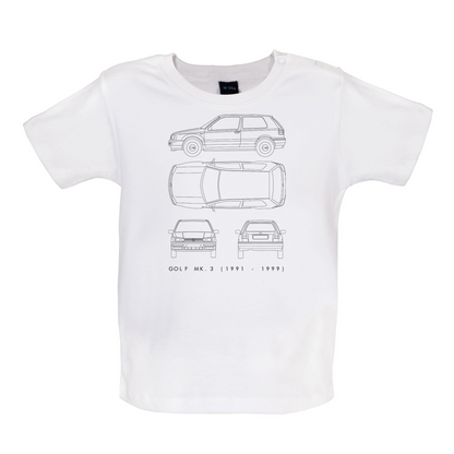 4 View Golf MK3  Baby T Shirt