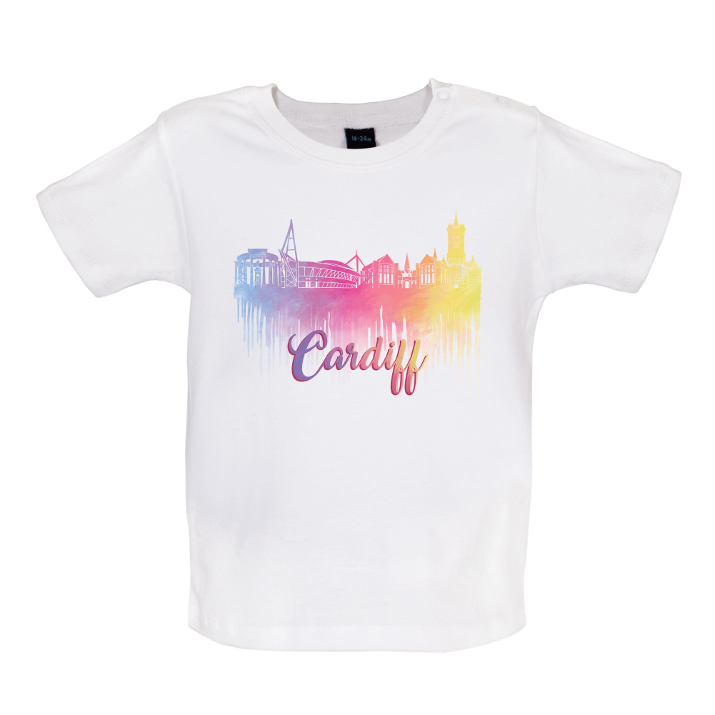 Cardiff Silhouette  Baby T Shirt