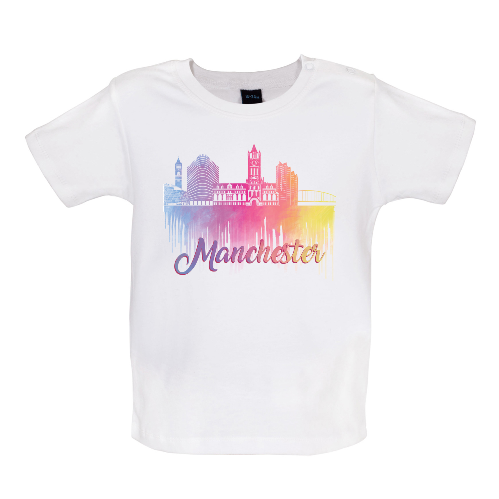 Manchester Silhouette  Baby T Shirt