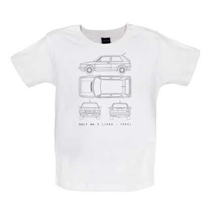 4 View Golf MK2  Baby T Shirt