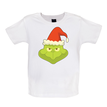 Grinch Face Baby T Shirt