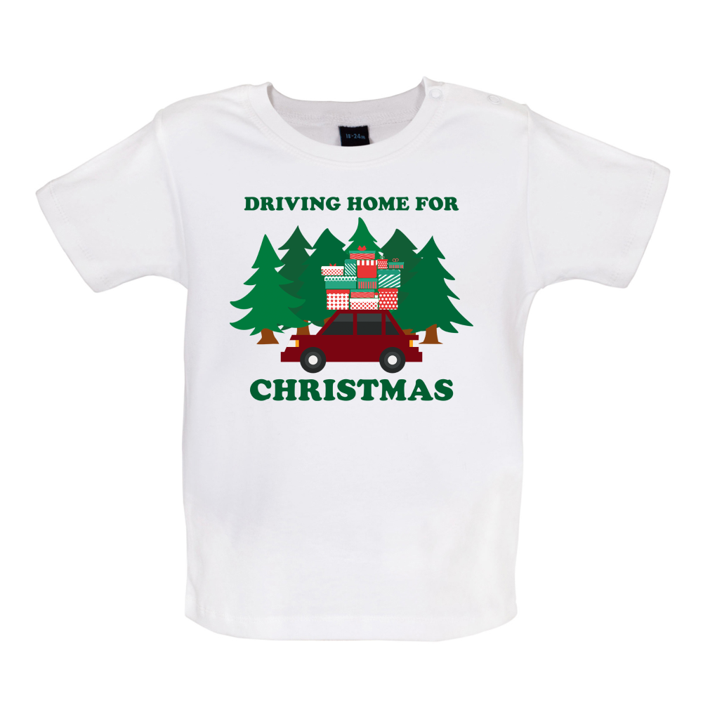 Driving Home For Christmas Baby T Shirt