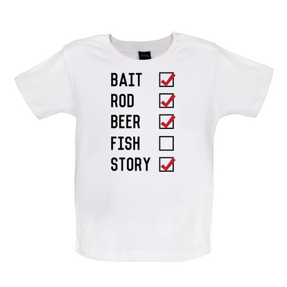 Fishing Checklist Baby T Shirt