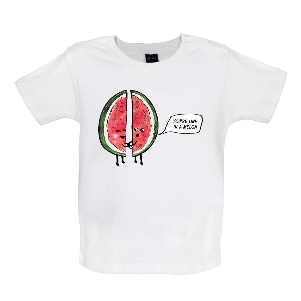 One In A Water Melon Baby T Shirt