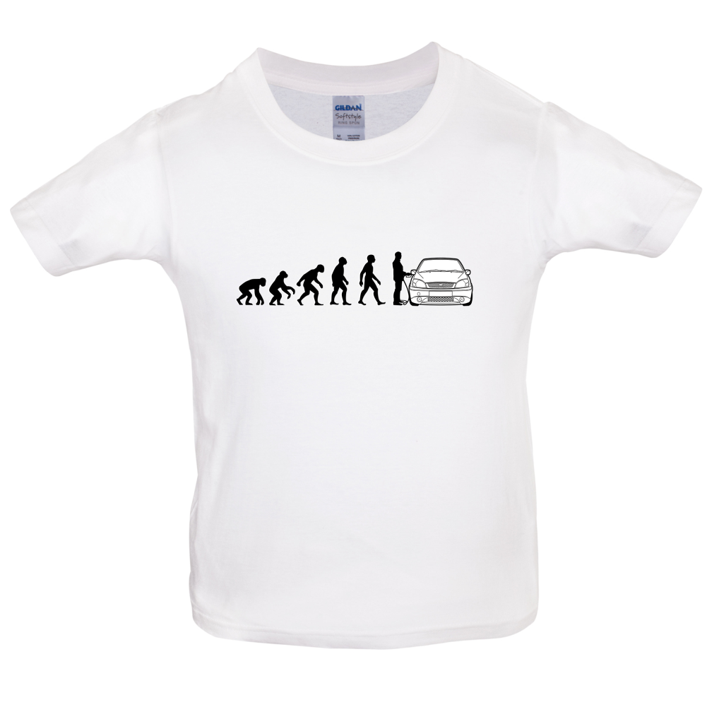 Evolution of Man Fiesta Driver Kids T Shirt