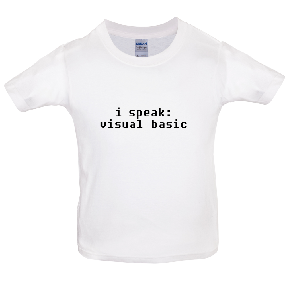 I Speak VB Kids T Shirt