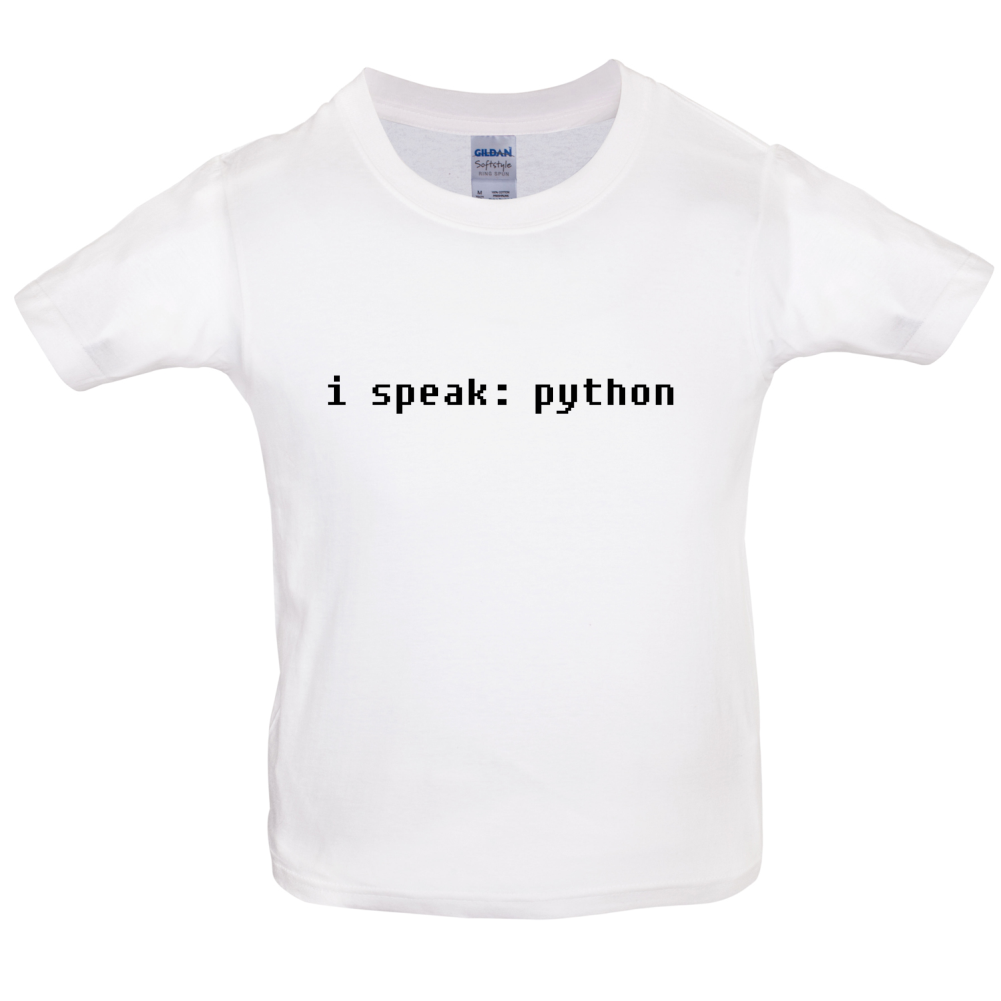 I Speak Python Kids T Shirt