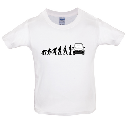 Evolution of Man Transit Driver Kids T Shirt