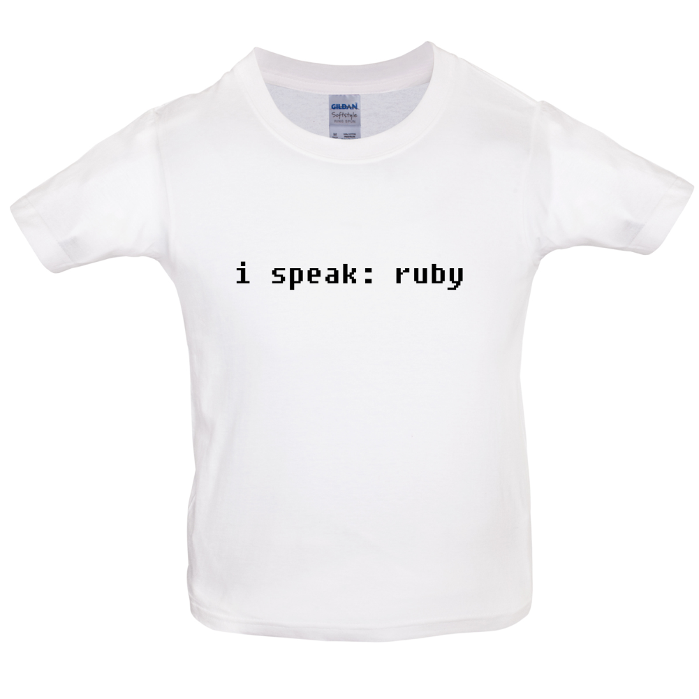 I Speak Ruby Kids T Shirt