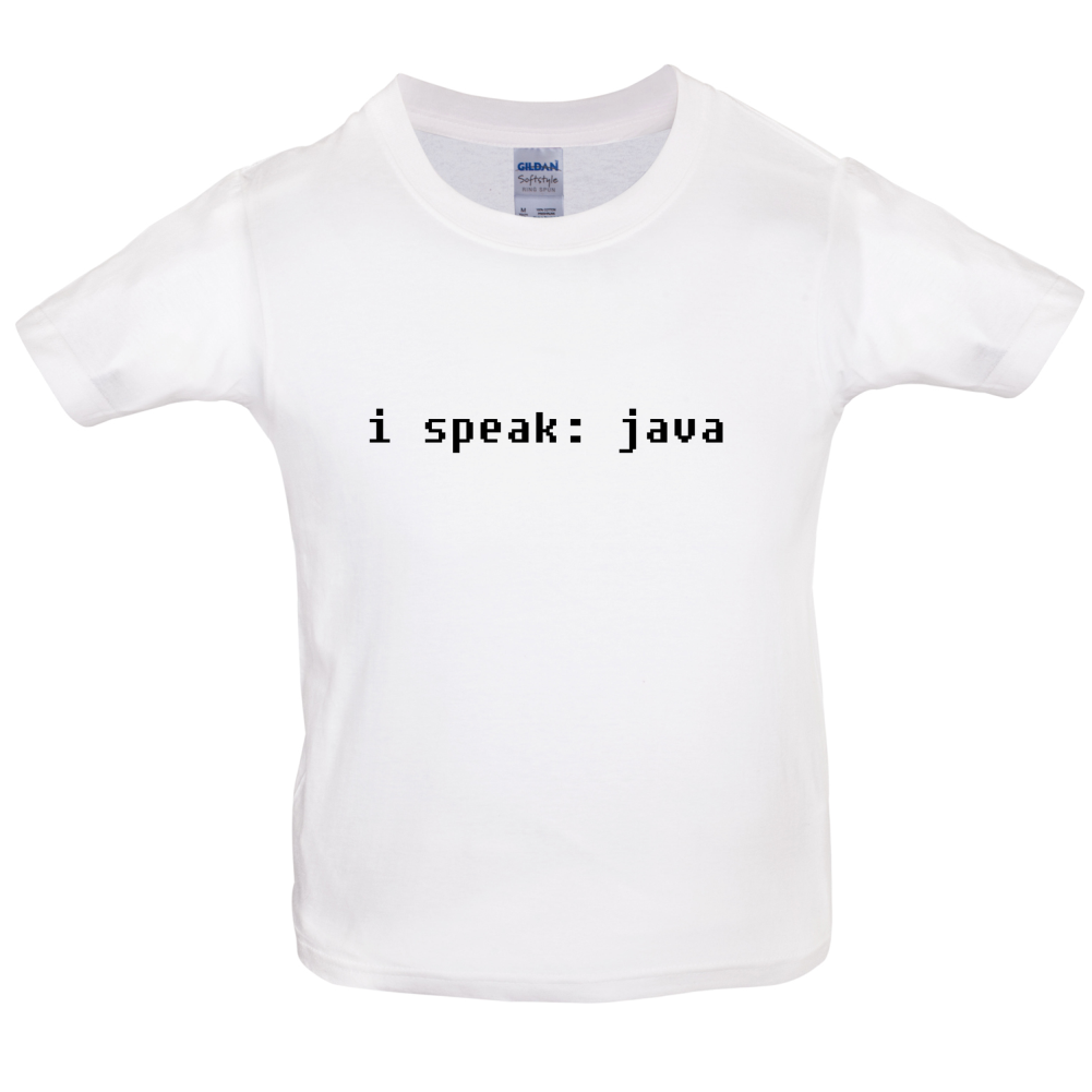 I Speak Java Kids T Shirt